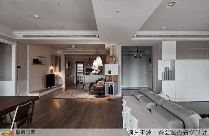 白色客廳室內裝潢設計，包括裝潢圖片