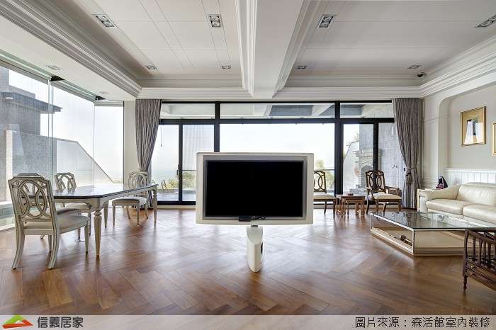 白色客廳室內裝潢設計，包括裝潢圖片