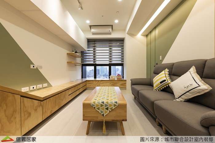 白色客廳室內裝潢設計，包括沙發、茶几裝潢圖片