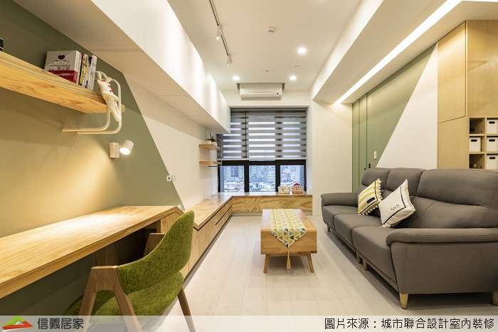 白色客廳室內裝潢設計，包括沙發、茶几裝潢圖片