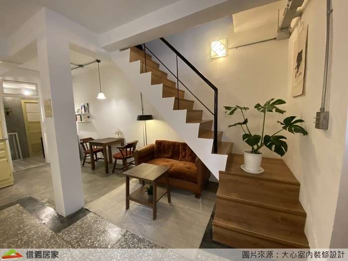 白色餐廳,白色商業空間室內裝潢設計，包括餐桌、餐椅、樓梯裝潢圖片